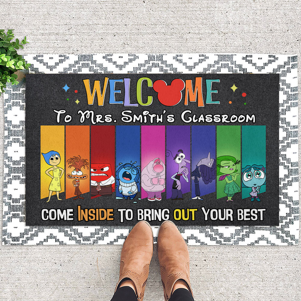 Personalized Classroom Welcome Mat - Inside Out Inspired