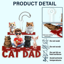 Load image into Gallery viewer, “Celebrate your love for your furry friends!” - Personalized Acrylic Car Hanger - Gift for Cat Dads, Cat Moms, and Pet Lovers Acrylic Car Hanger PopCulturePrints

