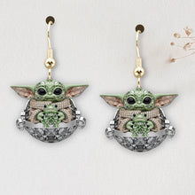 Load image into Gallery viewer, “Join the Galactic Fun!” – Funny Hanging Galactic Characters Earrings - Personalized Gifts for Movie Fans Earrings PopCulturePrints
