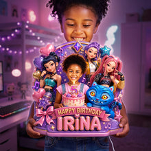 Load image into Gallery viewer, “Light Up Their Birthday with Love” - Customizable Acrylic Light Box - Perfect Gift for Kids on Their Special Day
