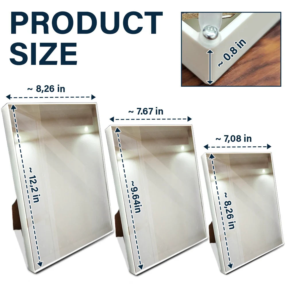 Sometimes You Forget You're Beautiful - Personalized LED Mirror Frame Lamp Mirror Frame Lamp PopCulturePrints