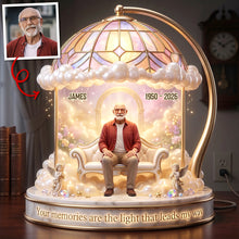 Load image into Gallery viewer, Your Memories Are the Light That Leads My Way - Custom Acrylic Light Box for In Loving Memory Light Box PopCulturePrints
