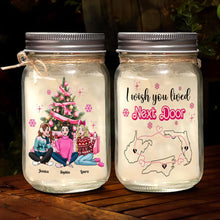 Load image into Gallery viewer, Personalized Christmas Friend Jar Light Gift Drink Jar PopCulturePrints
