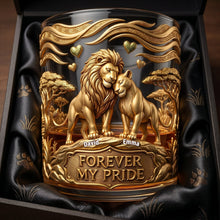 Load image into Gallery viewer, Forever My Pride - Personalized Couple Round Glass
