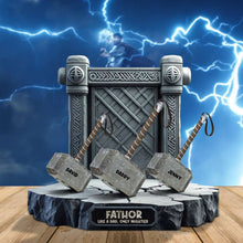 Load image into Gallery viewer, Father Like A Dad Only Mightier - Personalized Acrylic Plaque Gift for Dads Shaped Plaques PopCulturePrints
