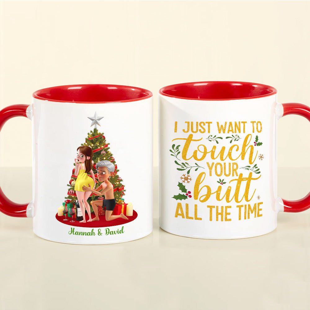 Naughty Couple Coffee Accent Mug - Fun Personalized Gifts for Couples Coffee Mug PopCulturePrints