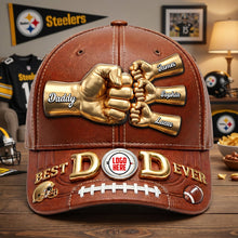 Load image into Gallery viewer, Best Dad Ever - Personalized Sporty Cap for Dad, Grandpa &amp; More Caps PopCulturePrints
