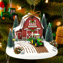 Load image into Gallery viewer, “For the Love of Tractors!” - Personalized Tractor House Ornament - Unique Gift for Tractor Enthusiasts Ornament PopCulturePrints
