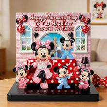 Load image into Gallery viewer, To The Happiest Grandma On Earth - Personalized Acrylic Plaque for Grandmas Shaped Plaques PopCulturePrints
