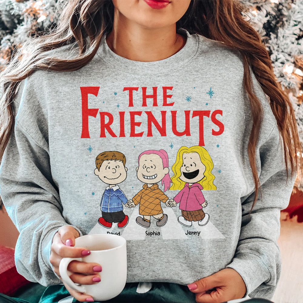 Custom Christmas Friends Shirt - Personalized Cartoon Character Gift