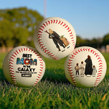 Load image into Gallery viewer, &quot;Best Mom in the Galaxy&quot; - Personalized Baseball Gift for Mother&#39;s Day - Unique Gift for Mom, Grandma, and More Baseball PopCulturePrints
