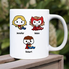 Load image into Gallery viewer, Personalized Superhero Dad Mug - Fun Coffee Gift Coffee Mug PopCulturePrints
