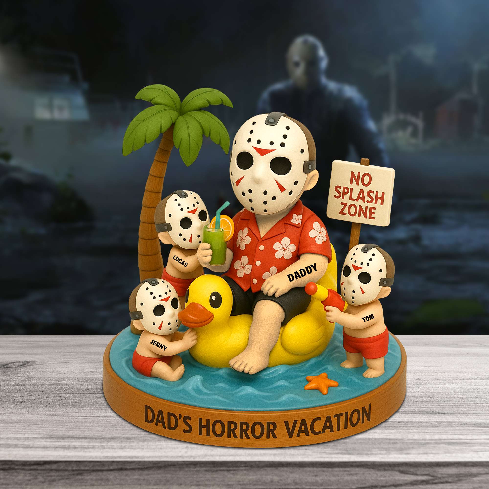 “Every Dad’s Nightmare Turned into a Memory” - Personalized Villain Dad Acrylic Plaque, Gift for Dad, Grandpa, and Fans of Horror Shaped Plaques PopCulturePrints