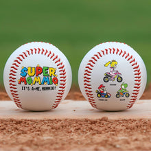 Load image into Gallery viewer, &quot;Super Mom! Celebrate Motherhood with Custom Baseball Gift&quot; - Personalized Baseball for Mom and Grandma Baseball PopCulturePrints
