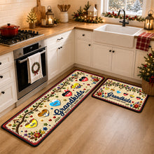 Load image into Gallery viewer, “Make Life More Grand” - Lovely Hearts Grandkids Runner Rug - Personalized Gift for Family Doormat PopCulturePrints

