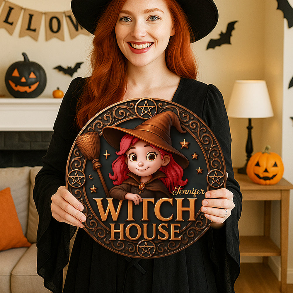 “Welcome to Your Magical Abode!” - Witch House Wood Sign - Personalized Gift for Witch Lovers Wood Sign PopCulturePrints