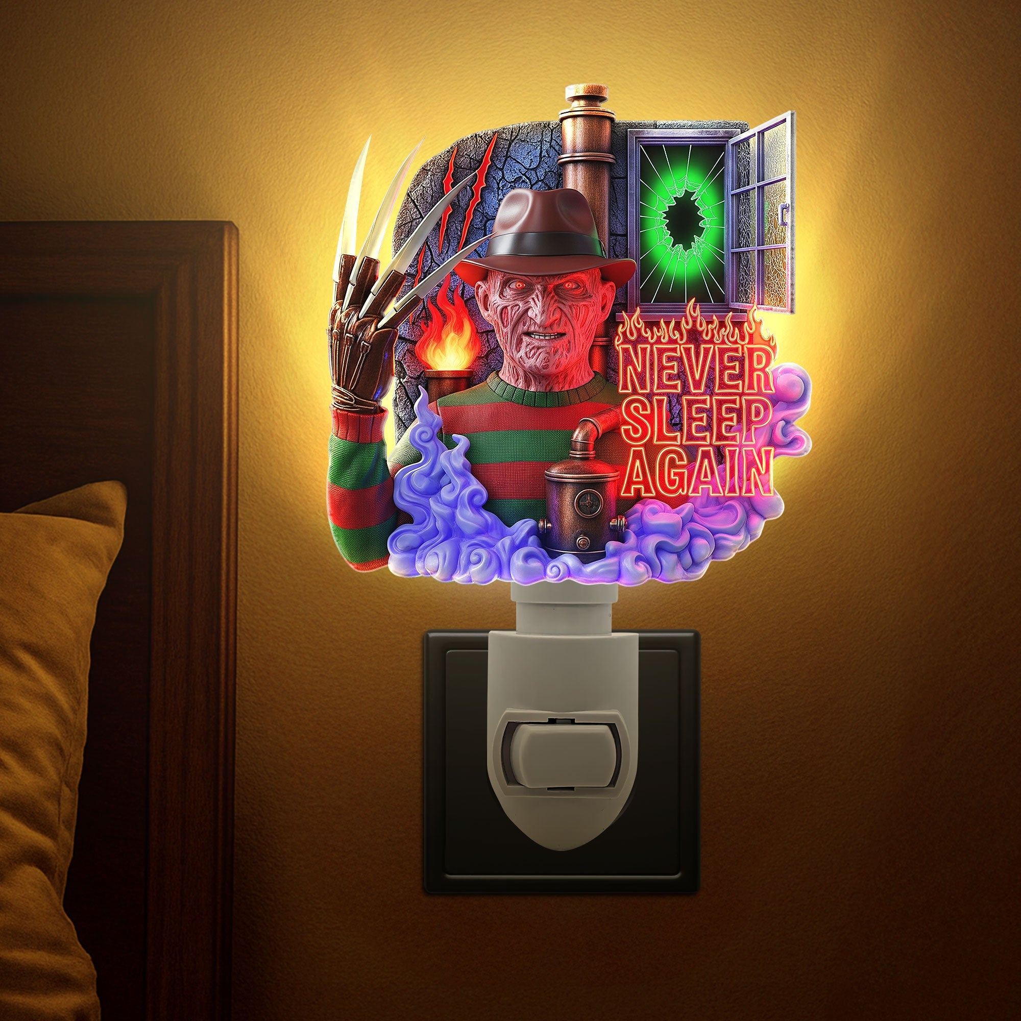 "Hi, I'm Chucky, wanna play?" - Unique Horror Character Night Light - Personalized Gift for Horror Lovers Night Lights PopCulturePrints