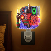 Load image into Gallery viewer, &quot;Hi, I&#39;m Chucky, wanna play?&quot; - Unique Horror Character Night Light - Personalized Gift for Horror Lovers Night Lights PopCulturePrints
