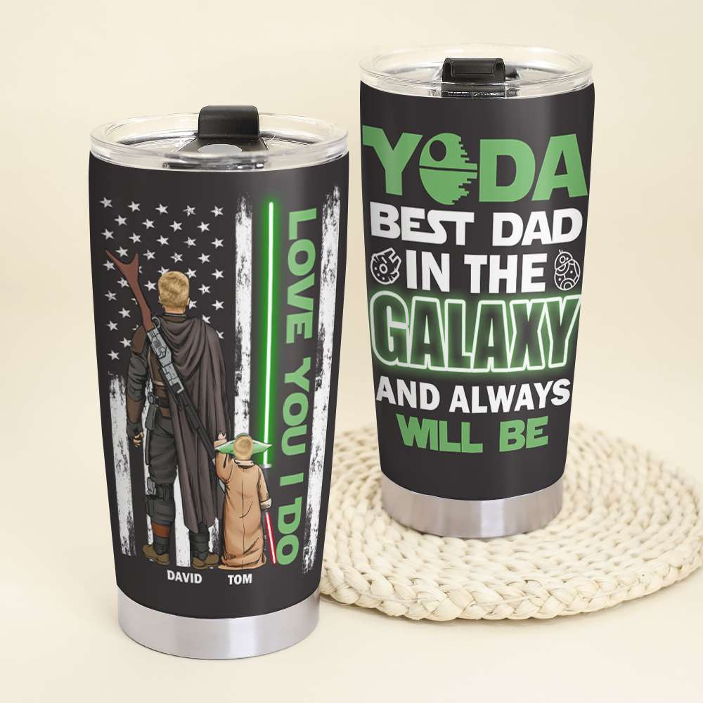 Personalized Galaxy Dad Tumbler - Father's Day Gift