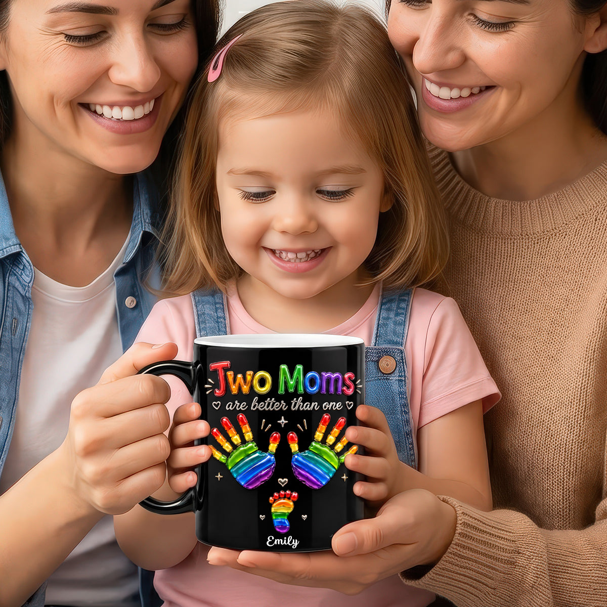 Two Dads are Better Than One - Personalized LGBTQ+ Family Magic Mug