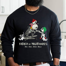 Load image into Gallery viewer, Personalized Father of Nightmares T-Shirt for Dad
