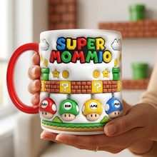 Load image into Gallery viewer, “Super Mom: The Hero of Every Game!” - Personalized Coffee Mug for Moms &amp; Kids - Perfect Mother's Day Gift Coffee Mug PopCulturePrints
