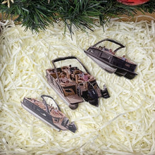 Load image into Gallery viewer, Personalized Nautical Ornaments for Pontoon Boat Enthusiasts Ornament PopCulturePrints
