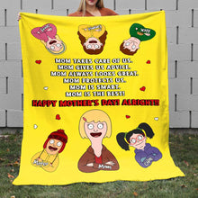 Load image into Gallery viewer, “Mom is the Best! Happy Mother&#39;s Day!” - Personalized Blanket for Moms, Grandmas, and More Blanket PopCulturePrints
