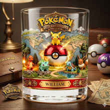 Load image into Gallery viewer, Celebrate Your Love with Custom 'Cute Creature Squad' Glass - Perfect Personalized Anniversary Gift Glass PopCulturePrints
