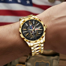 Load image into Gallery viewer, “Honor Our Heroes” – Military Men's Watch - Personalized Gift for Veterans Men's Watch PopCulturePrints

