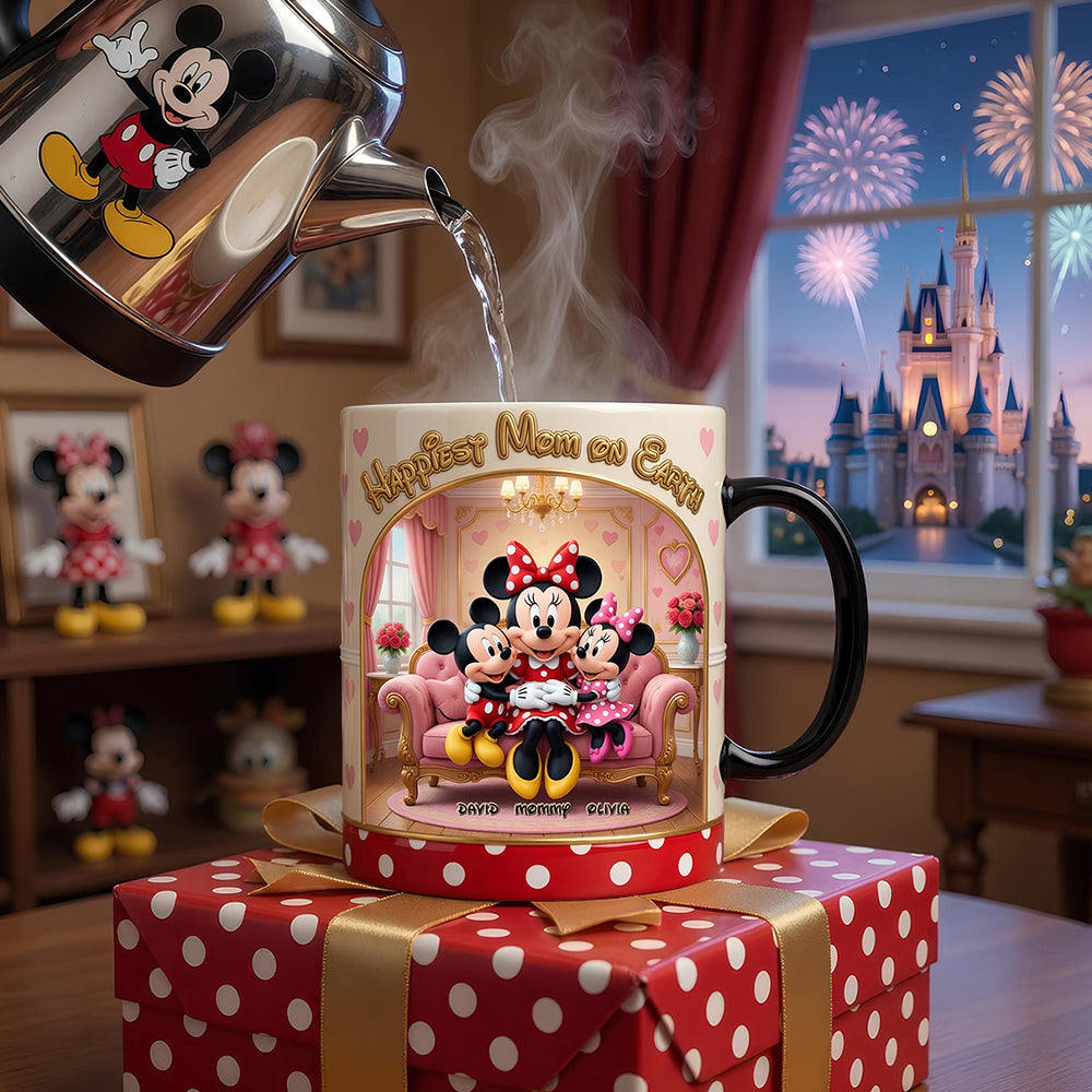 Happiest Mom On Earth - Personalized Magic Mug for Mom Coffee Mug PopCulturePrints