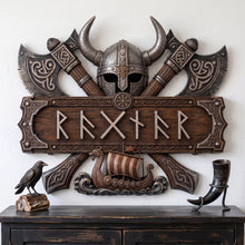 Load image into Gallery viewer, Viking Style Acrylic Sign - Personalized Gifts For Warriors 04NATN100726 Acrylic Sign PopCulturePrints
