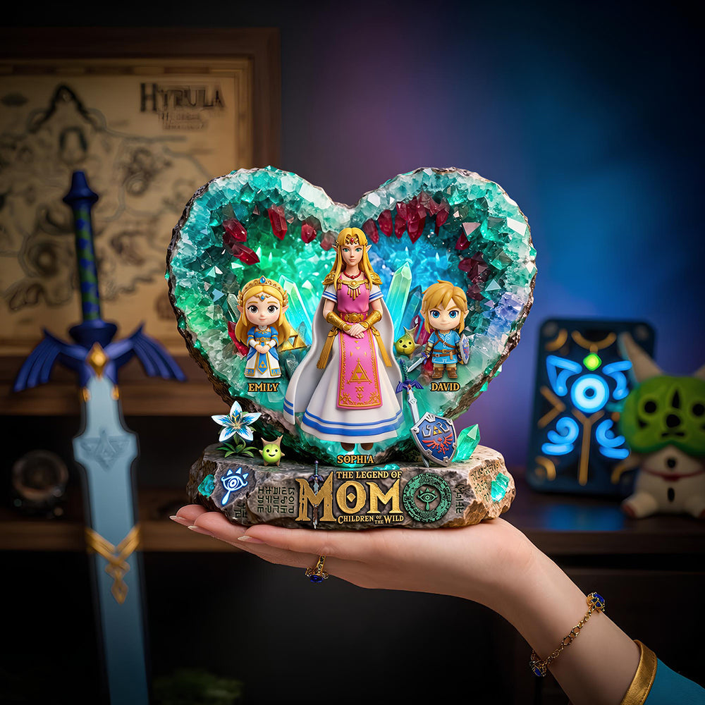 "Celebrate Mom with Little Legends!" - Personalized Acrylic Plaque Gift for Mom, Grandma, and More Shaped Plaques PopCulturePrints