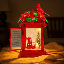 Load image into Gallery viewer, “Christmas in Heaven” - Personalized Cardinal Memorial Acrylic Light Box - Gift for Family &amp; Loved Ones Light Box PopCulturePrints
