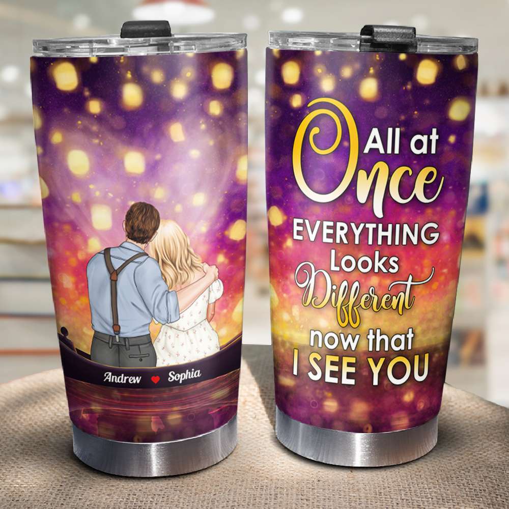 Personalized Tumbler for Couples - Romantic Valentine’s Day Gifts Idea Tumbler Cup PopCulturePrints