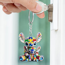 Load image into Gallery viewer, &quot;Cherish Every Moment With Your Loved Ones&quot; - Autism Dad Keychain - Personalized Gift for Dad, Grandpa, and More Keychains PopCulturePrints
