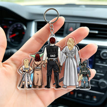 Load image into Gallery viewer, Space Warriors Keychain - Personalize Your Family Adventure Keychains PopCulturePrints
