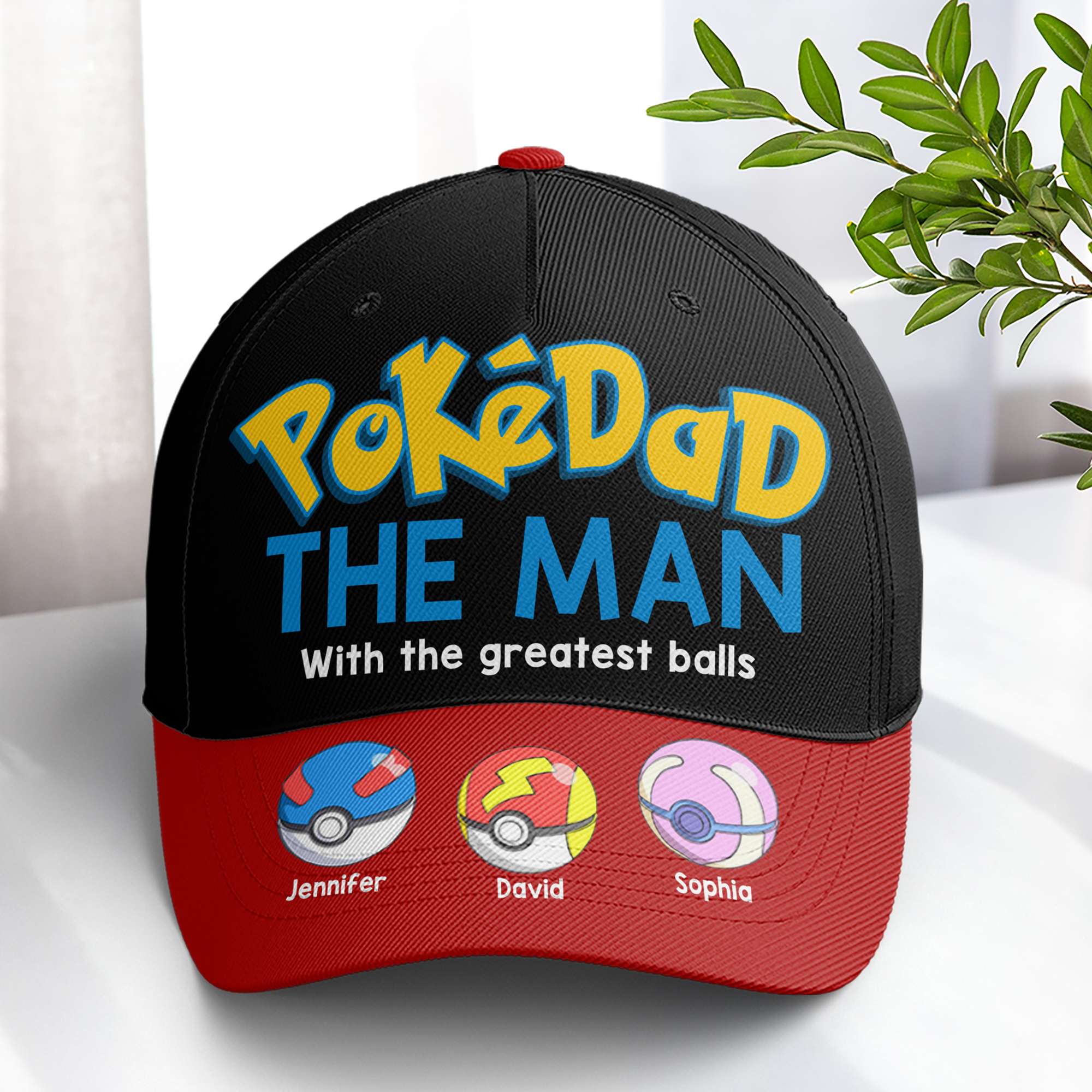 Custom PokéDad Cap - Personalized Father's Day Gift