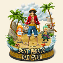 Load image into Gallery viewer, “Best Pirate Dad Ever” - Custom Acrylic Plaque Gift for Dad, Grandpa, and Father Figures Shaped Plaques PopCulturePrints
