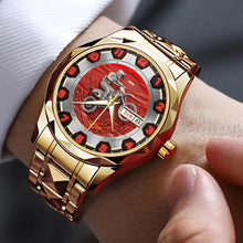 Load image into Gallery viewer, Adventure Awaits: Dirt Bike Riding Men&#39;s Watch - Personalized Gift for Bikers, Riders, and Adventurers Men&#39;s Watch PopCulturePrints
