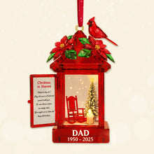 Load image into Gallery viewer, &quot;Forever in Heaven - Personalized Memorial Cardinal Bird Ornament - A Heartfelt Gift for Loved Ones&quot; Ornament PopCulturePrints
