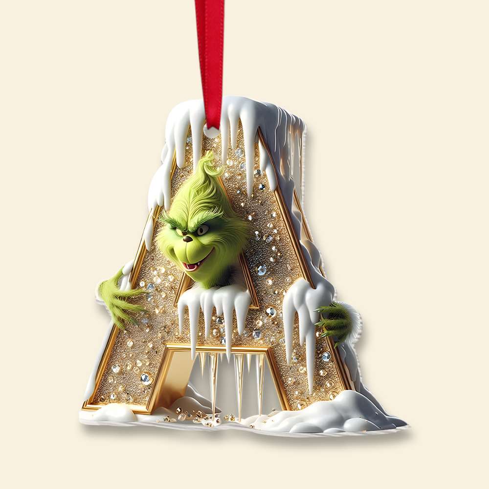 Custom Alphabet Letter Christmas Ornament for Movie Lovers Ornament PopCulturePrints