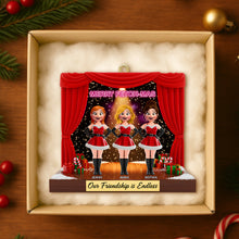 Load image into Gallery viewer, &quot;Our Friendship is Endless&quot; - Merry Fetch-mas Ornament - Personalized Gifts for Besties Ornament PopCulturePrints
