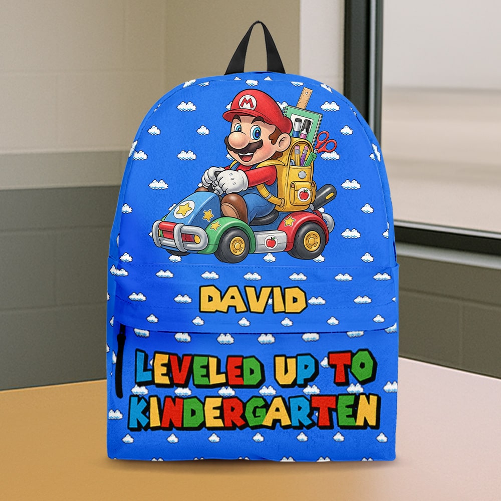 Level Up Backpack – Personalized Gifts for Kids Backpack PopCulturePrints