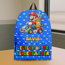 Load image into Gallery viewer, Level Up Backpack – Personalized Gifts for Kids Backpack PopCulturePrints
