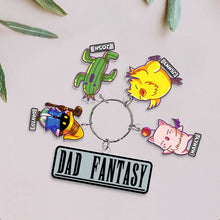 Load image into Gallery viewer, Custom Fantasy Dad Keychain - Personalized Gift for Father&#39;s Day Keychains PopCulturePrints
