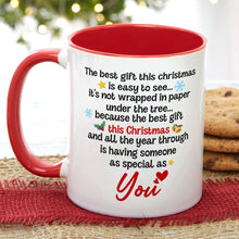 Load image into Gallery viewer, Personalized Christmas Couple Mug - The Best Gift
