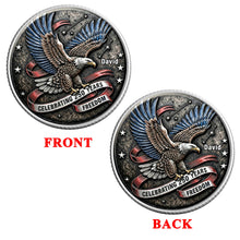 Load image into Gallery viewer, Celebrate Freedom: Personalized America 250th Anniversary Coin - Ideal Gift for Patriots Coin PopCulturePrints
