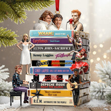 Load image into Gallery viewer, &quot;Celebrate Your Favorites!&quot; - New Wave Geek Acrylic Ornament - Personalized Gift for Gen X and Gen Y Ornament PopCulturePrints
