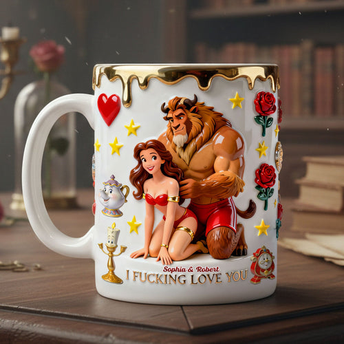I Fucking Love You - Personalized Coffee Mug for Couples Coffee Mug PopCulturePrints